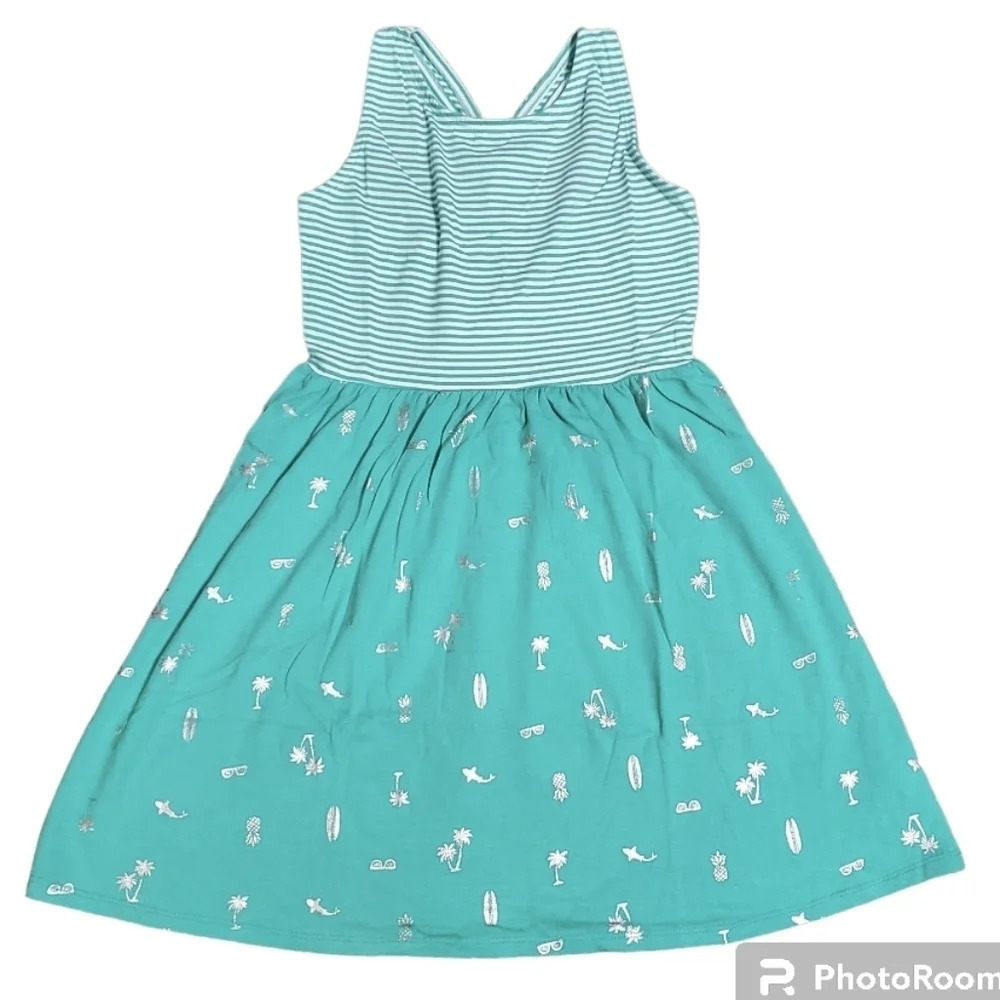NWT Gymboree Girls Surf Stripe Dress L 10/12